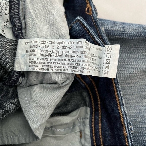 Zara Mid Rise Distressed Skinny Jeans with Asymmetrical Hem, US 2/EUR 34 NWOT - Picture 13 of 13